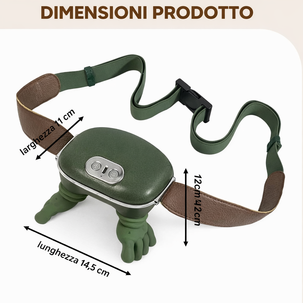 Massaggiatore Cervicale Portatile con 3 Modalità e Funzione Riscaldante
